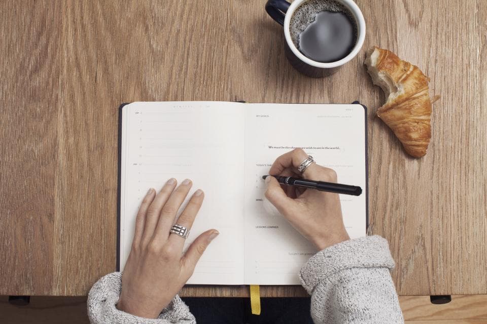 A quiet space for morning journaling